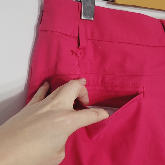 Puma Magenta Pink Mini Skort Golf Sporty Casual Pockets Activewear Size 10 - Picture 10 of 14